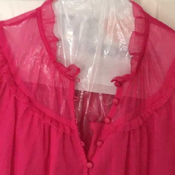 Ann Taylor Barbie Pink Pink Blouse - Picture 3 of 4
